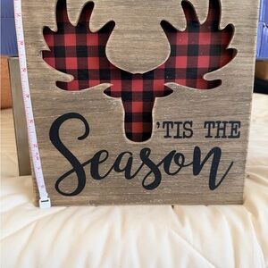Plaid Moose Holiday Decor